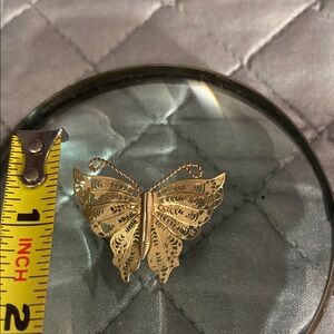 Elegant Gold Butterfly Brooch, vintage and it’s old simply beautiful.